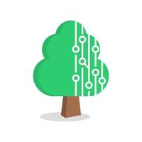Techno Tree Logo vector
