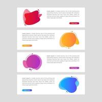 Modern and Colorful Fluid Banner Sale vector