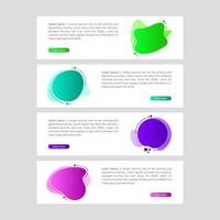 Modern and Colorful Fluid Banner Sale vector