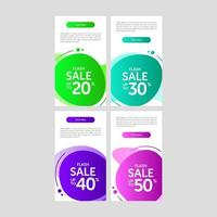 Modern and Colorful Fluid Banner Sale vector