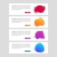 Modern and Colorful Fluid Banner Sale vector