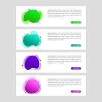 Modern and Colorful Fluid Banner Sale vector