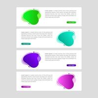 Modern and Colorful Fluid Banner Sale vector