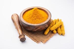 Turmeric powder indian spice photo