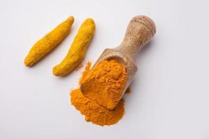 Turmeric powder indian spices photo