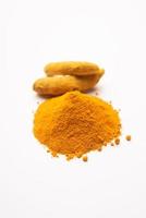 Turmeric powder indian spices photo
