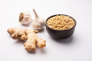 Ginger garlic paste photo