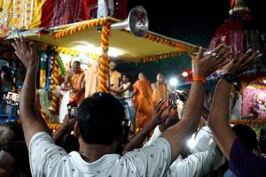 1st July 2022, Kolkata, West Bengal, India. Loves towards Jagannath During kolkata rath yatra photo