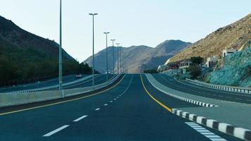 road landscape view with mountains view photo