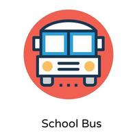 Trendy School Bus vector