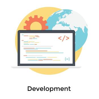 Trendy Programming Concepts vector