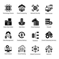 Pack of Data Sharing Vector Icons