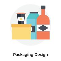 Trendy Packaging Concepts vector