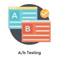 Trendy A B Testing vector