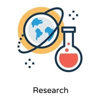 Trendy Research Concepts vector