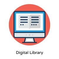 Trendy Computer Lesson vector