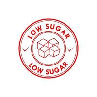 Low sugar logo design template illustration. this is suiatble for product label vector