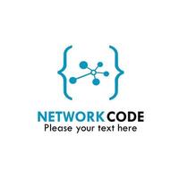 Network code logo design template illustartion. there are symbol code and algorithm vector