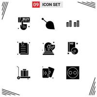 9 Creative Icons Modern Signs and Symbols of church ui currency online attachment Editable Vector Design Elements