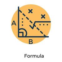 Trendy Math Formula vector