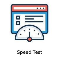 Trendy Speed Test vector