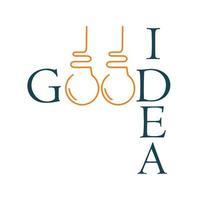 writing good idea logo design template illsutration. this is good for your business vector