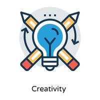 Trendy Creativity Concepts vector