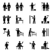 Pack of Construction Glyph Vector Icons