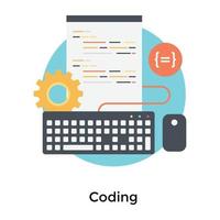 Trendy Programming Concepts vector