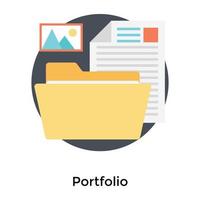 Trendy Portfolio Concepts vector