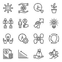 Business and Trade Line Vector Icons