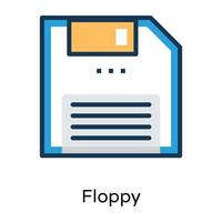 Trendy Floppy Concepts vector