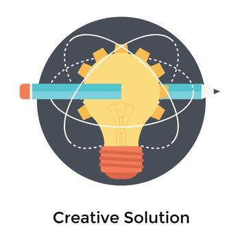 Trendy Creative Solution vector