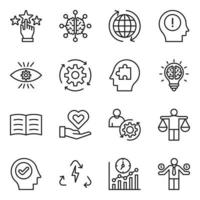 Pack of Businessmen Habits Line Vector Icons