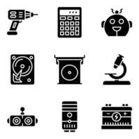 Pack of Mechanical Robotics Vector Icons
