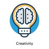Trendy Creative Mind vector