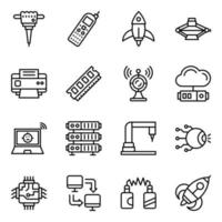 Pack of Industrial Robotics Vector Icons