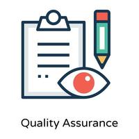 Trendy Quality Assurance vector