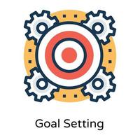 Trendy Project Goal vector