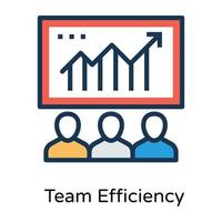 Trendy Efficiency Concepts vector