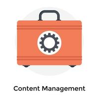 Trendy Content Management vector