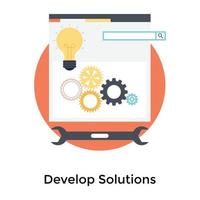 Trendy Web Development vector