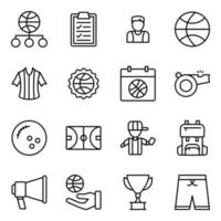 Pack of Basketball Vector Icons