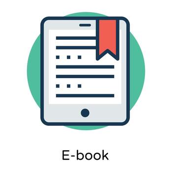 Trendy E document vector