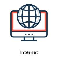 Trendy Internet Connection vector