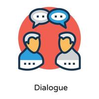 Trendy Discussion Concepts vector