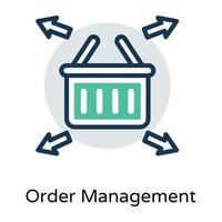 Trendy Order Management vector