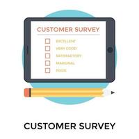 Trendy Customer Survey vector