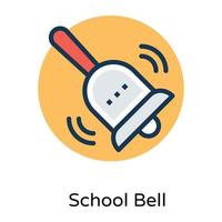 Trendy School Bell vector