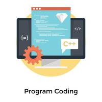 Trendy Programming Concepts vector